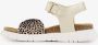 Braqeez leren meisjes sandalen cheetah print goud - Thumbnail 2