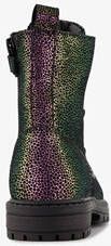 Braqeez leren meisjes veterboots multicolor