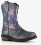 Braqeez leren meisjes cowboy western boots zwart metallic Uitneembare zool - Thumbnail 4