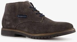 Bugatti hoge bruine suede heren veterschoenen