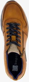 Bugatti leren heren sneakers cognac bruin