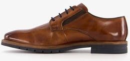 Bugatti leren heren veterschoenen cognac bruin