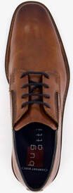 Bugatti leren heren veterschoenen cognac bruin