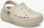 Crocs Baya Platform Lined dames klompen beige - Thumbnail 4