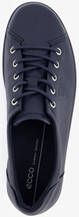 ECCO Soft 2.0 leren dames sneakers donkerblauw