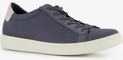 ECCO Soft Classic leren dames veterschoenen blauw