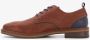 Emilio Salvatini heren veterschoenen cognac bruin - Thumbnail 2