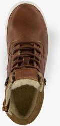 Groot gevoerde leren jongens veterboots cognac