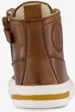 Groot hoge leren sneakers voor jongens cognac