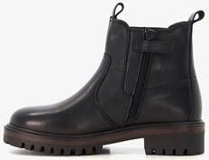 Groot leren jongens Chelsea boots zwart