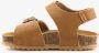 Groot leren kinder bio sandalen cognac - Thumbnail 3