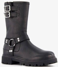 Groot leren meisjes biker boots