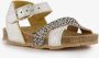 Groot leren meisjes sandalen met stippen zilver - Thumbnail 5