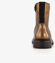 Groot leren meisjes veterboots brons