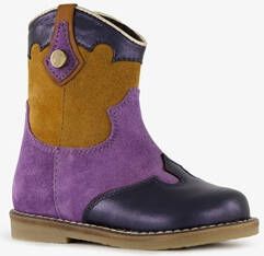 Groot suede meisjes western laarsjes paars