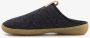 Hush Puppies wollen dames pantoffels grijs Sloffen Uitneembare zool - Thumbnail 3