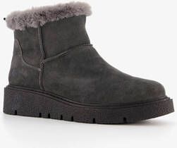 Hush Puppies gevoerde boots met imitatiebont grijs