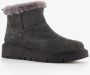 Hush Puppies gevoerde boots met imitatiebont grijs Echt leer - Thumbnail 5