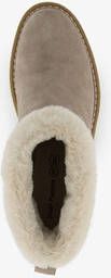 Hush Puppies gevoerde boots met imitatiebont taupe