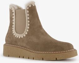 Hush Puppies gevoerde suede dames boots taupe