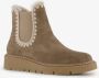 Hush Puppies gevoerde suede dames boots taupe Bruin Echt leer - Thumbnail 5