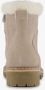 Hush Puppies gevoerde suede dames veterboots beige Echt leer - Thumbnail 3