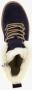 Hush Puppies gevoerde suede dames veterboots navy Blauw Echt leer - Thumbnail 4