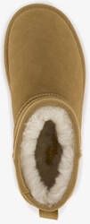 Hush Puppies gevoerde suede laarsjes camel