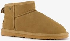 Hush Puppies gevoerde suede laarsjes camel