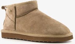 Hush Puppies gevoerde suede laarsjes lichtbruin