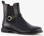 Hush Puppies leren dames chelsea boots met gesp Zwart - Thumbnail 5