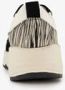 Hush Puppies leren dames dad sneakers zebraprint Zwart - Thumbnail 3