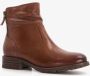 Hush Puppies leren dames enkellaarsjes cognac - Thumbnail 5