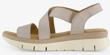 Hush Puppies leren dames sandalen beige