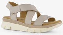 Hush Puppies leren dames sandalen beige