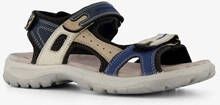 Hush Puppies leren dames sandalen beige blauw