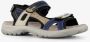 Hush Puppies leren dames sandalen beige blauw - Thumbnail 7