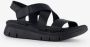 Hush Puppies leren dames sandalen zwart - Thumbnail 6