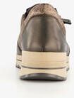 Hush Puppies leren dames sneakers brons beige