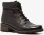 Hush Puppies leren dames veterlaarsjes Zwart - Thumbnail 5