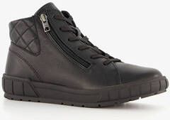 Hush Puppies leren dames veterschoenen zwart