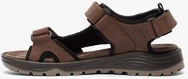 Hush Puppies leren heren sandalen bruin