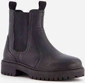 Hush Puppies leren kinder Chelsea boots zwart