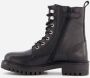 Hush Puppies leren meisjes veterboots Zwart - Thumbnail 3