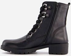 Hush Puppies leren veterboots met brede veters