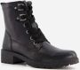 Hush Puppies leren veterboots met brede veters Zwart Uitneembare zool - Thumbnail 4