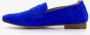 Hush Puppies suede dames loafers kobalt blauw Echt leer - Thumbnail 4