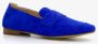 Hush Puppies suede dames loafers kobalt blauw Echt leer - Thumbnail 6