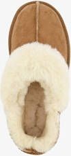 Hush Puppies suede dames pantoffels beige