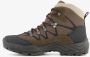 Mountain Peak leren heren wandelschoenen A B Zwart Uitneembare zool - Thumbnail 2